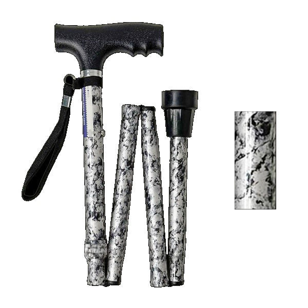 BeMed Folding Walking Stick 33-37"