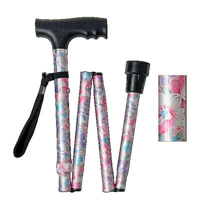 BeMed Folding Walking Stick 33-37"