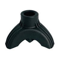 BeMed Walking Stick Tip 3 Legs Black 19mm
