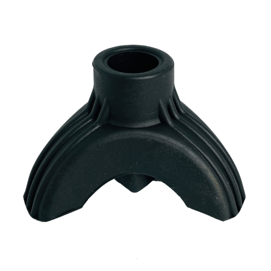 BeMed Walking Stick Tip 3 Legs Black for 19mm walking sticks, providing stability and balance.