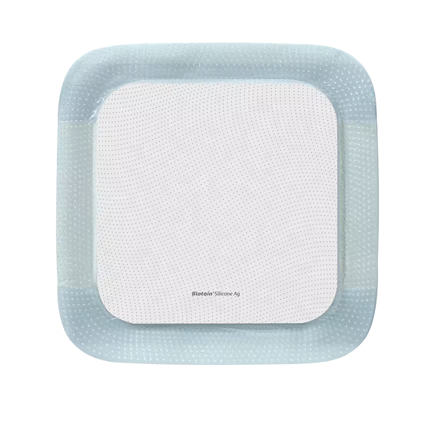 Biatain Silicone Ag Adhesive Foam Dressing