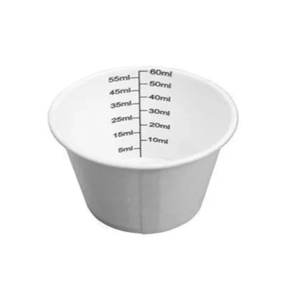 Paper Medicine Cup 60ml – Pack of 2000 for Safe and Hygienic Medicine Dispensing