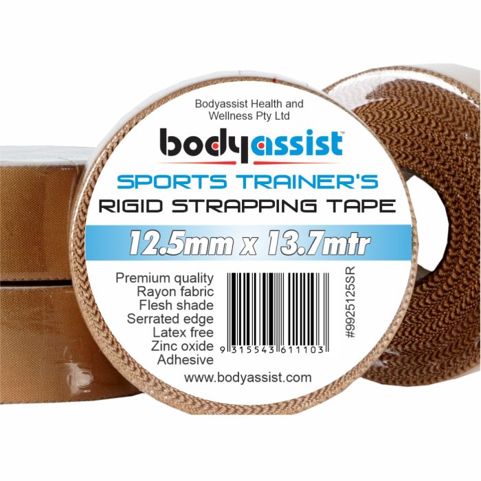 Bodyassist Sports Trainers Rigid Strapping Tape Flesh
