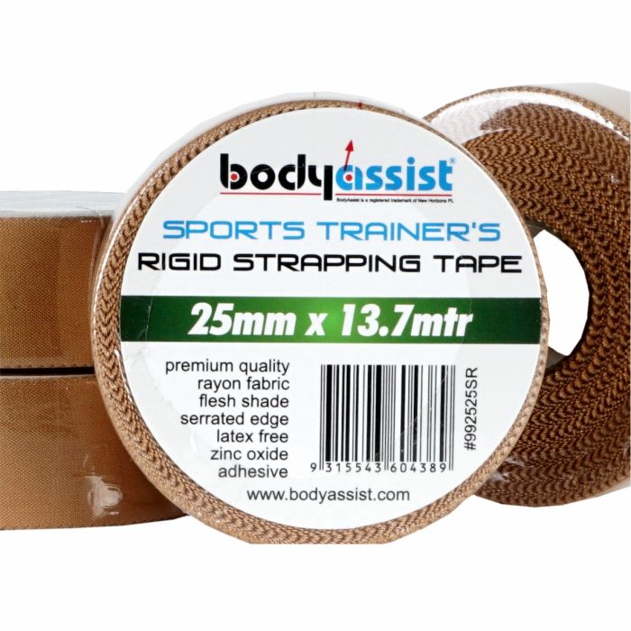 Bodyassist Sports Trainers Rigid Strapping Tape Flesh