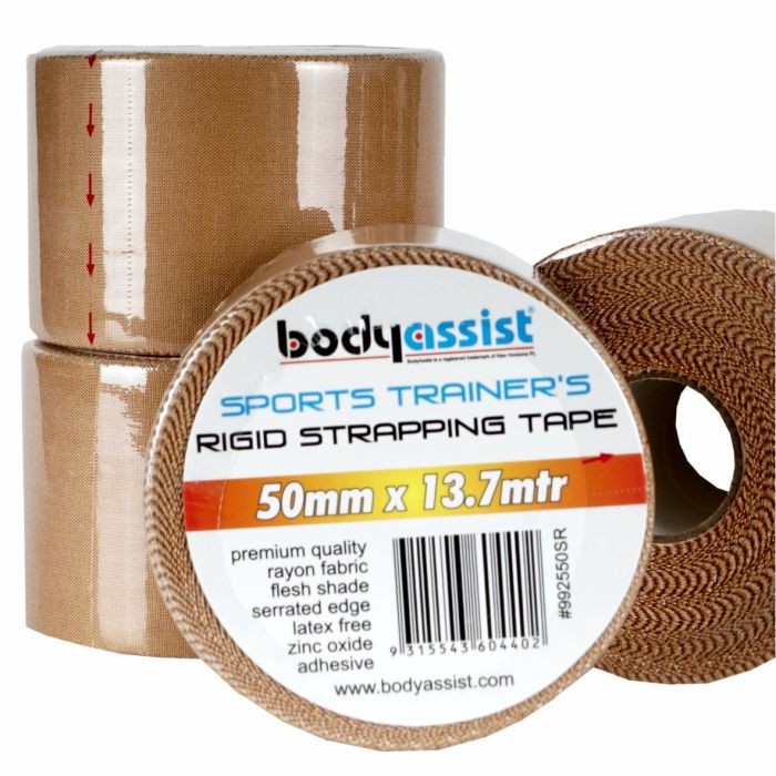 Bodyassist Sports Trainers Rigid Strapping Tape Flesh
