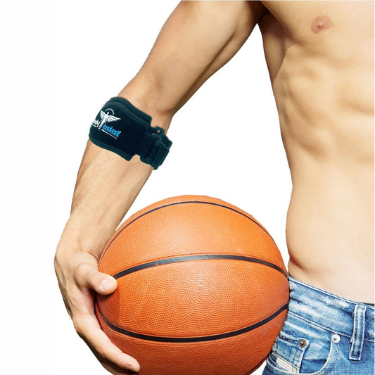 Bodyassist Sports Tennis Elbow Band With P/Pad  Black