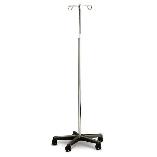 CareQuip IV Pole Stand - Mobile Adjustable Economy