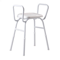 CareQuip Shower Stool with Arms and Padded Seat