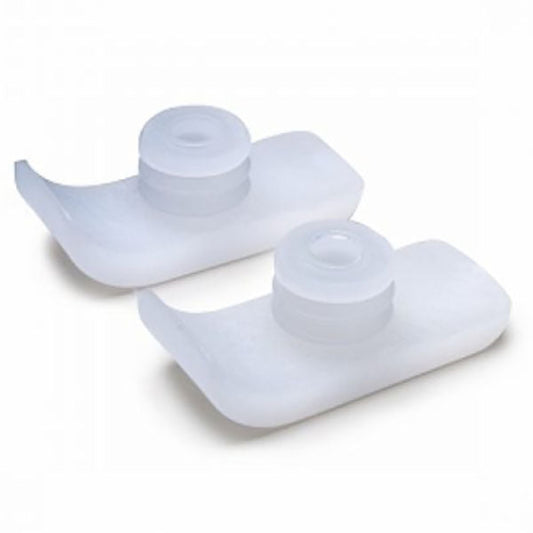 CareQuip walking frame skis medium GL31 white nylon 1 pair.

