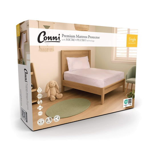 Conni Premium Waterproof Mattress Protector with Micro-Plush