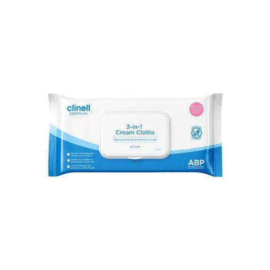 Contiplan 3-in-1 Cream Cloths (Pack of 25)