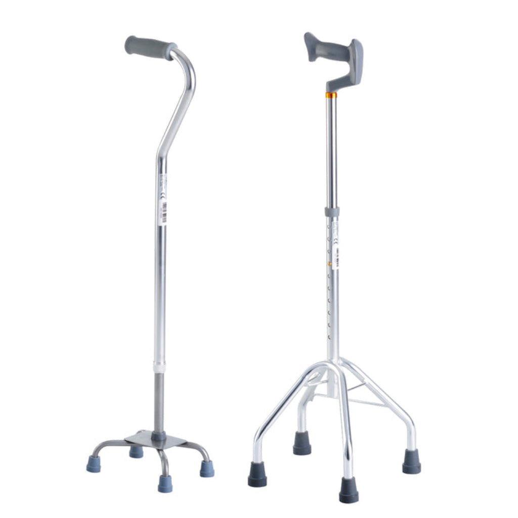 Comparison of narrow and wide base quad cane feet for stability