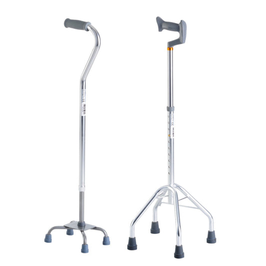 Comparison of narrow and wide base quad cane feet for stability