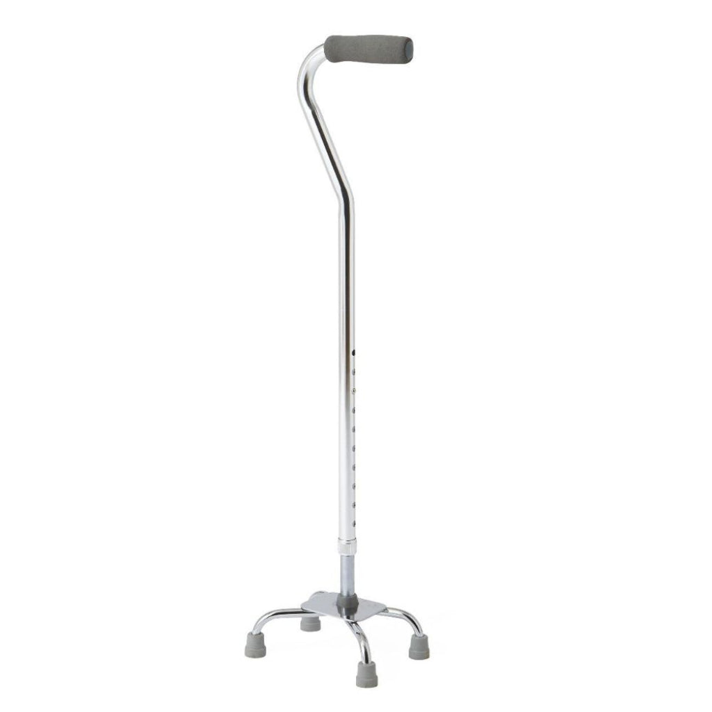 Lightweight aluminum Quad Cane by Days, small Base