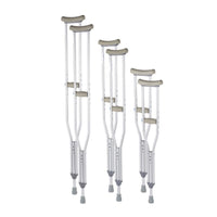 Days Aluminium Underarm Crutches Adjustable Height (Pair)