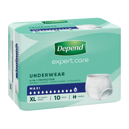 Depend Expert Care Maxi Underwear (Carton of 4 x 10pk)