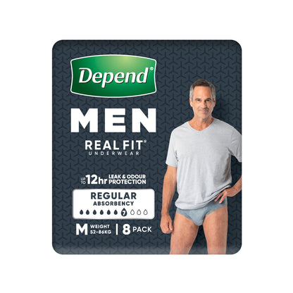Depend Real Fit for Men (Carton of 4 x 8pk)