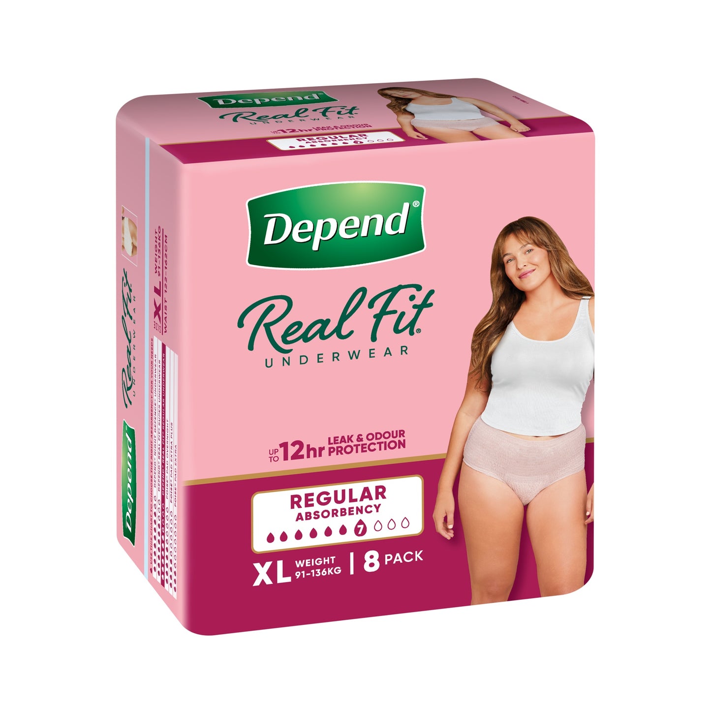 Depend Real Fit Regular Underwear for Women