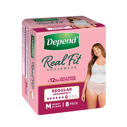 Depend Real Fit Regular Underwear for Women