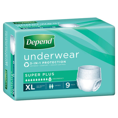 Depend Unisex Underwear Super Plus (2000mL)