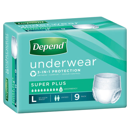 Depend Unisex Underwear Super Plus (2000mL)