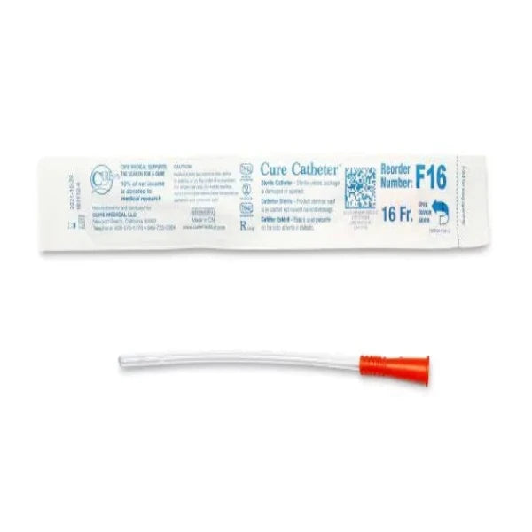 Cure Catheter Uncoated Straight Tip Female Sterile 15cm