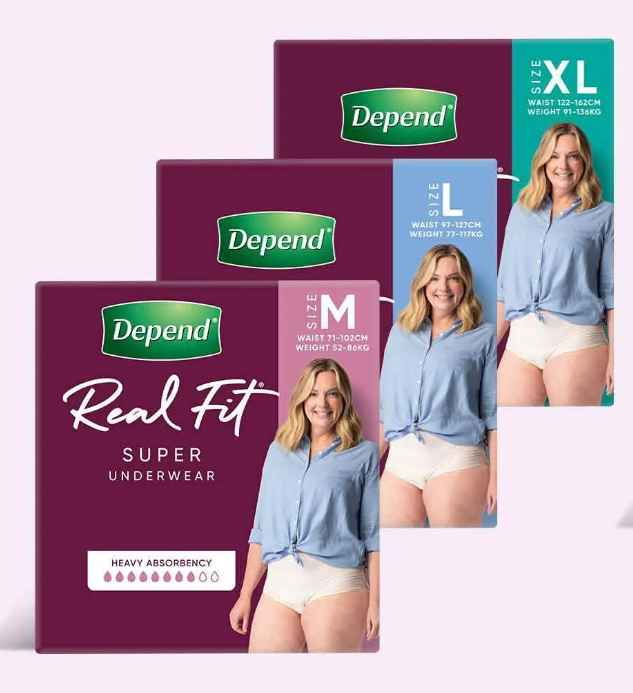 Depend® Real Fit® Super underwear for Women