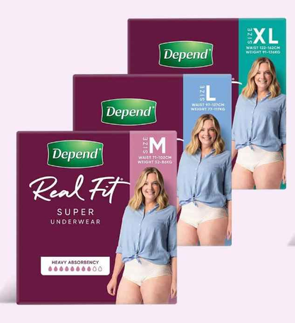 Depend® Real Fit® Super Underwear for Women