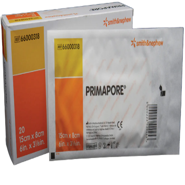 Primapore Adhesive Island Wound Dressings  15 cm x 8 cm - Box/20