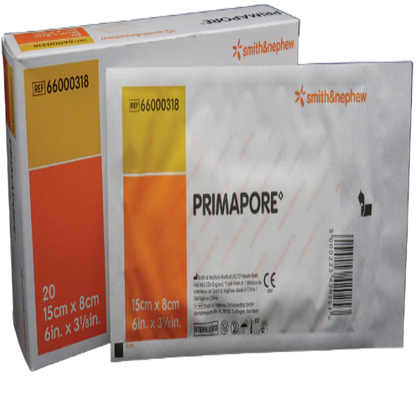 Primapore Adhesive Island Wound Dressings  15 cm x 8 cm - Box/20