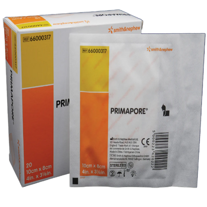 Primapore Adhesive Island Wound Dressings Size 10 cm x 8 cm - Box/20
