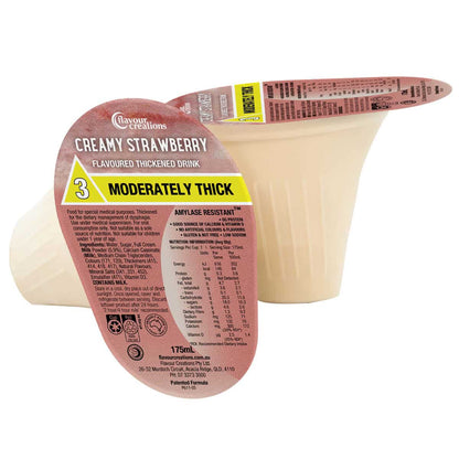 Flavour Creations Creamy Strawberry Thickened Drink 175mL (Tray of 24)