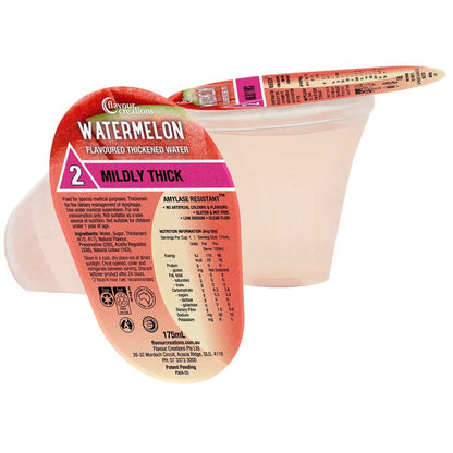 Flavour Creations Watermelon Flavoured Thickened Water 175mL (Tray of 24)