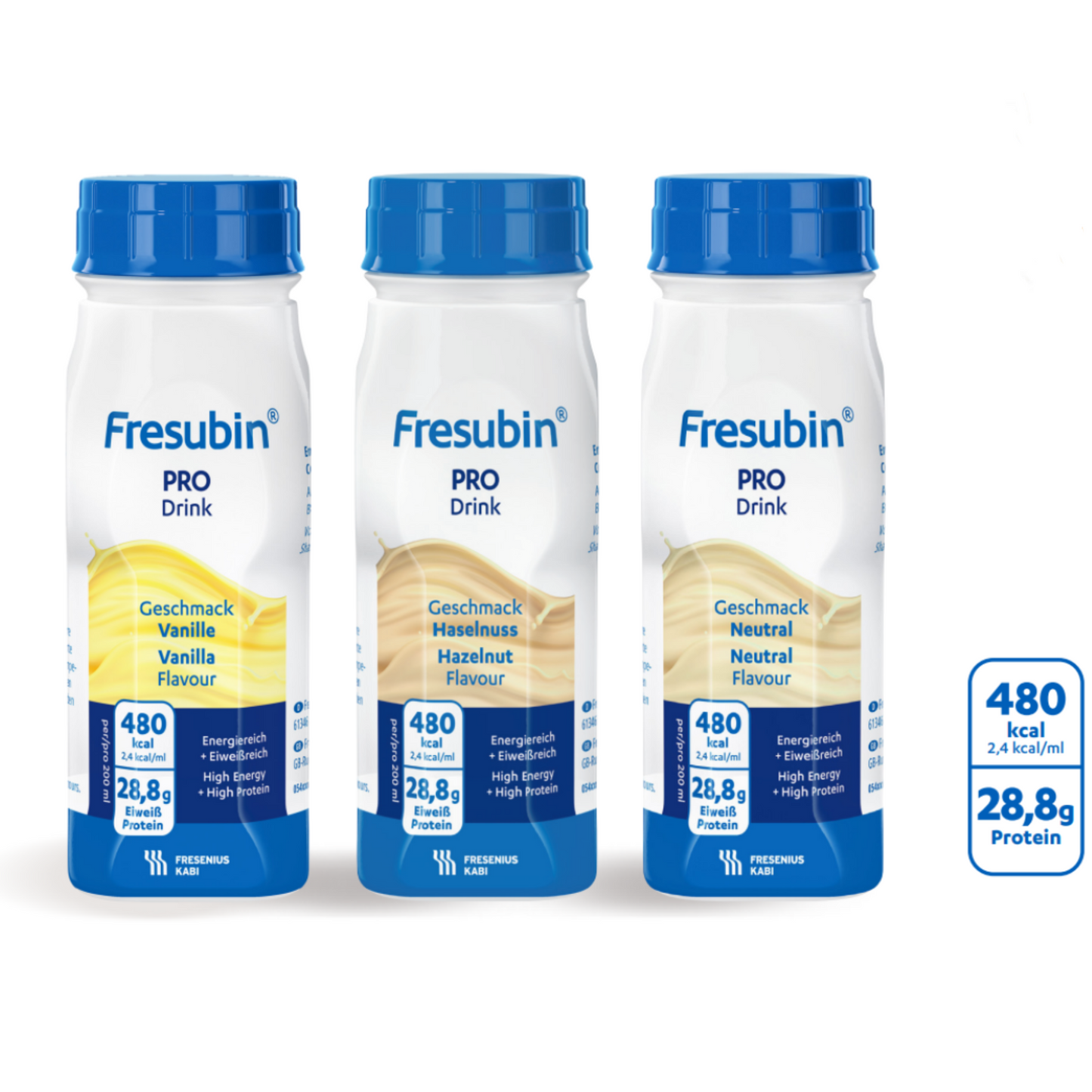 Fresubin PRO Drink 200ml – High Protein & Energy Nutrition in all flavors: Hazelnut, Vanilla, and Neutral