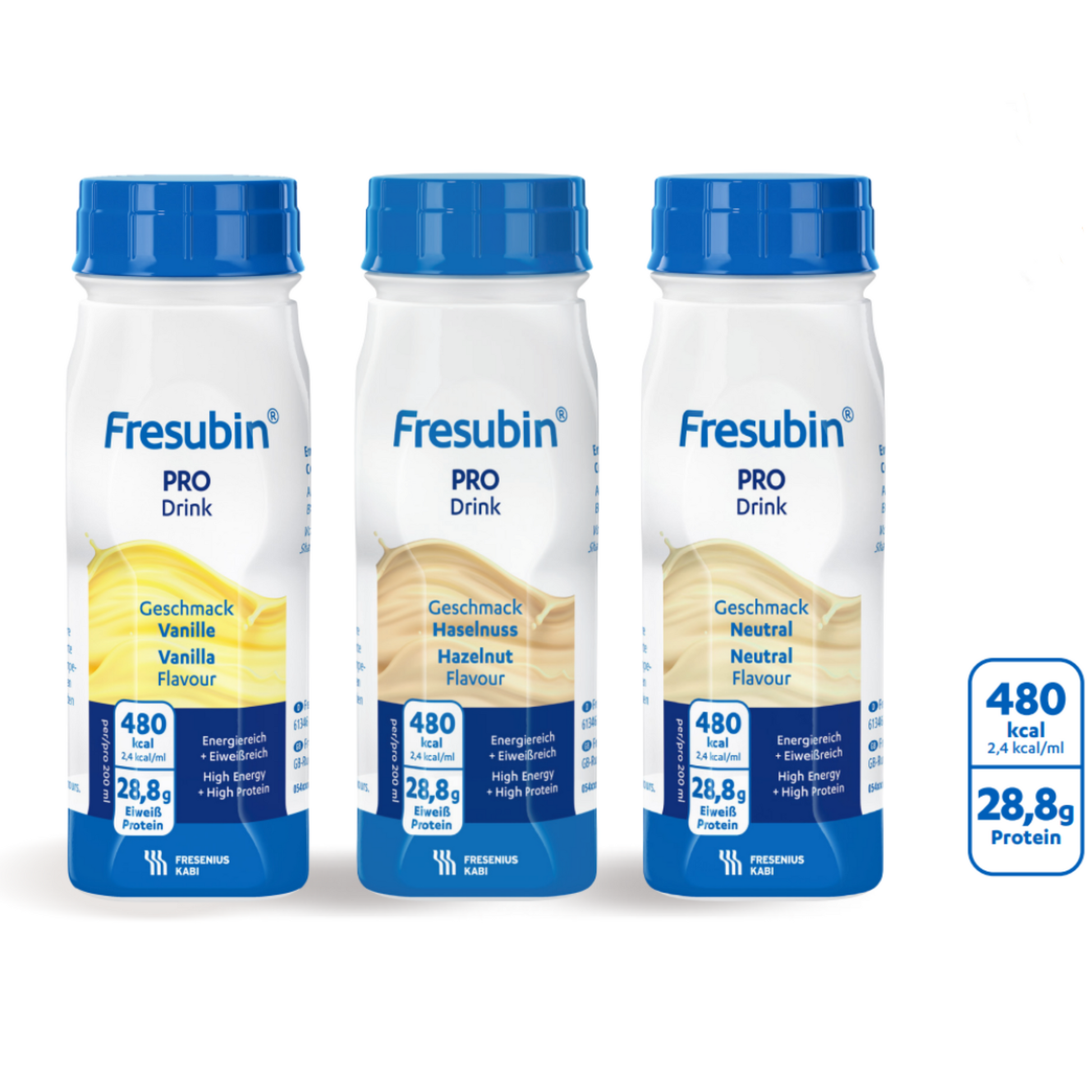 Fresubin PRO Drink 200ml – High Protein & Energy Nutrition in all flavors: Hazelnut, Vanilla, and Neutral