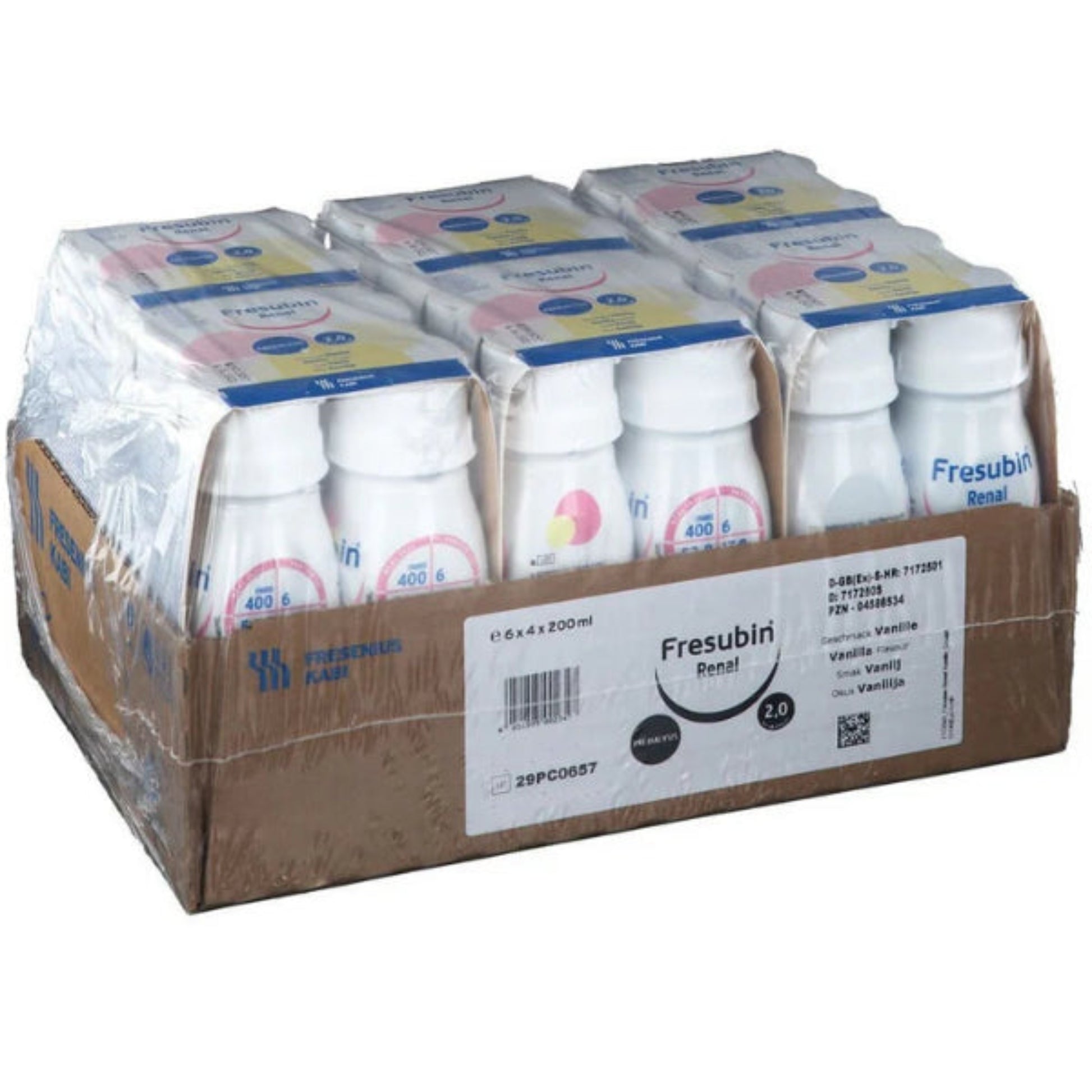 Fresubin Renal Vanilla: 24-Pack - High-Calorie, Low-Protein Kidney Supplement