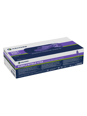 Halyard Purple Nitrile-Xtra Powder-Free Gloves Extra Large - Box of 50