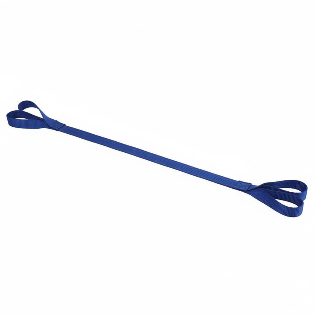 Homecraft Leg Lifter showing both Single and Dual Handle options with webbing strap and stiffened stem for mobility support