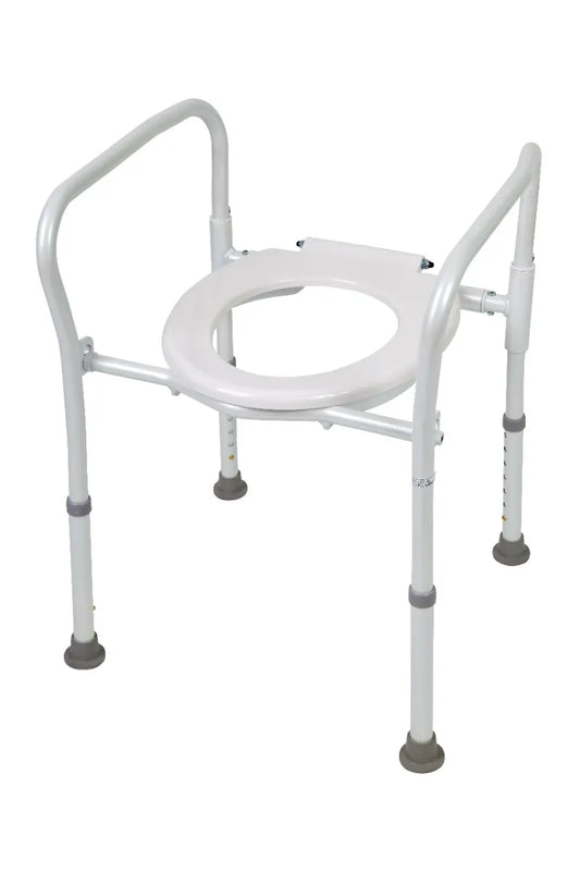 Homecraft Aluminium Folding Over Toilet Aid, without Bucket and Lid