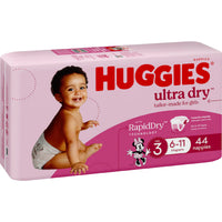 Huggies Ultra Dry Girl Nappies (Pack of 44)
