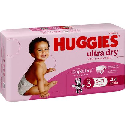 Huggies Ultra Dry Nappies for Girls