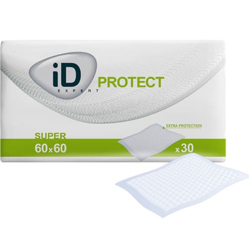 iD Expert Protect Super Bed Pad  60x60cm: Absorbency - 1125ml (30pkt)