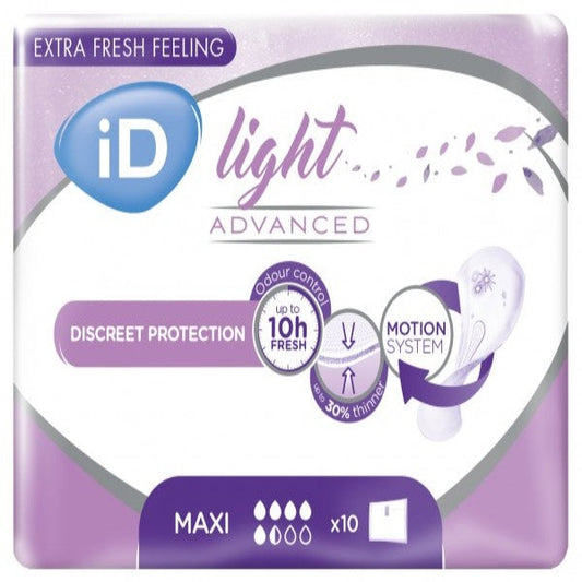 iD Light Advanced Pads Size Mini Plus - 260ml, 257mm (16pkt)