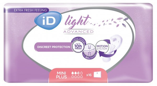 iD Light Advanced Pads  Mini Plus - 260ml, 257mm (16pkt)