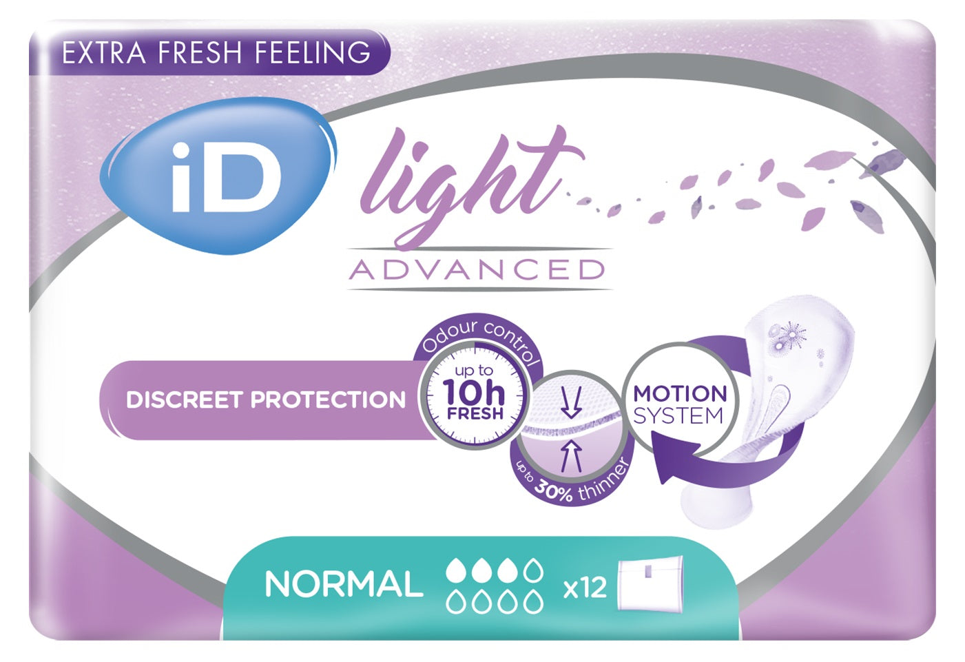 iD Light Advanced Pads  Normal - 295ml, 270mm (12pkt)