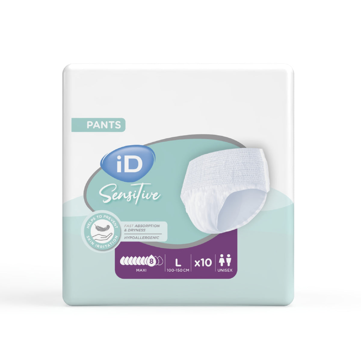 iD Sensitive Pants Maxi (Carton of 8 x 10pk)