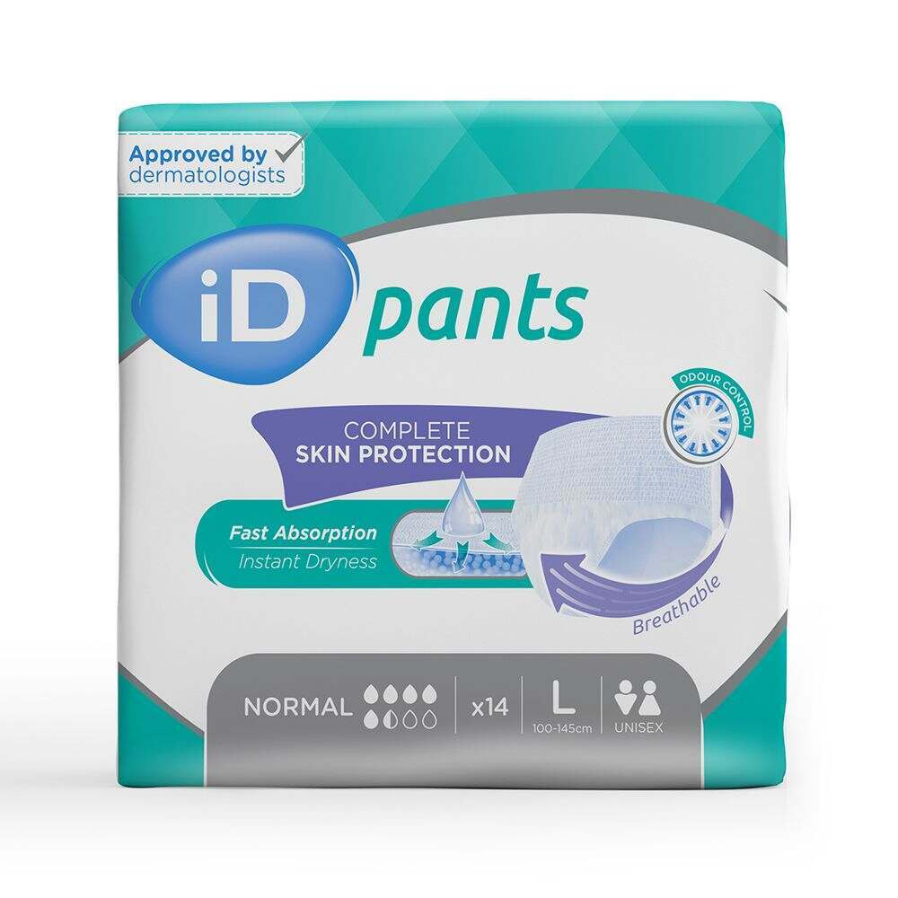 iD Classic Pants Normal  Large - 100-145cm (14pkt)