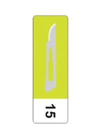 inhealth Carbon Steel Scalpel Blade #15 - Box of 100