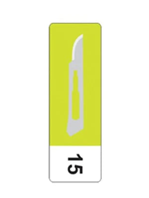 inhealth Carbon Steel Scalpel Blade #15 Box/100