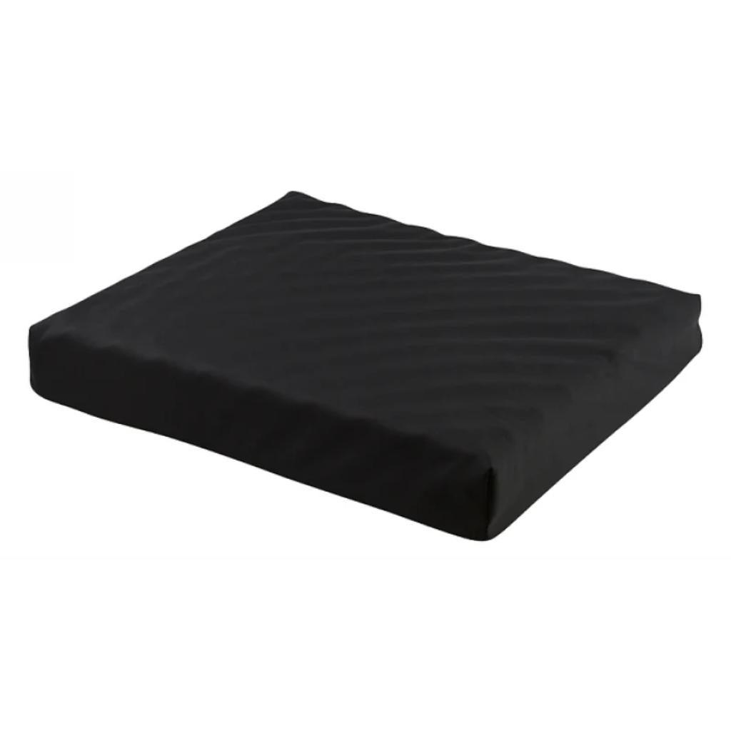 Max Mobility wheelchair cushion Convoluted & Gel variant with textured foam surface and gel comfort layer.